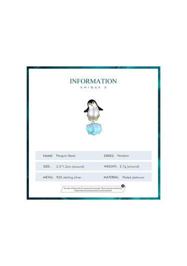 Bamoer 925 Ayar Gümüş Emaye Penguen Boncuk Mavi Kristal Takılar Kadınlar İçin Orijinal Bilezik Bileklik Ve Kolye Gümüş