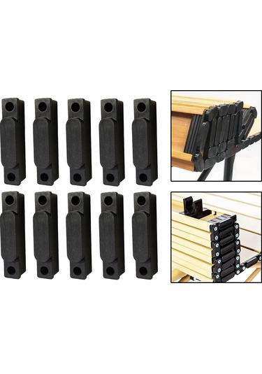 Dolıty 10x Masa Tokaları, Kamp Parçaları Standı, Evrensel Siyah Çok Renkli