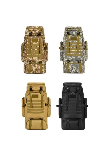 Dancemonkey Dayanıklı Seyahat Yürüyüş Çantası, Jungle Camouflage, 56-75lsuya Çok Renkli