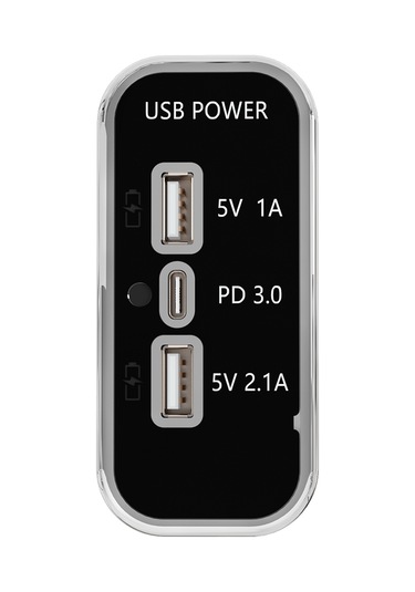 Dc 12v 24v Panel Montaj 3 Usb Bağlantı Noktaları 2 Usb-bir 3.1a + Tip-c Pd3.0 Araç Şarj Soketi