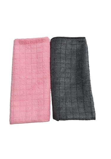 Tarix Mikrofiber Zor Kir Bezi Kare Desenli Ve Simli 40 x 40 CM