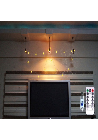 Shineyee Renkli Led Toplum Işık Zinciri, Noel Dekorasyonu, Usb Kumandalı 8 Fonksiyonlu, Islak Beyaz, 6m 40 Işık