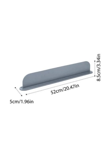 Lemestar Gri Mutfak Banyo Lavabo Su挡水板 - Kalın Su Geçirmez, Süngerli Tutucular, 52x5x85mm, Fıskiyenin Su Sızıntısını Engeller Çok Renkli