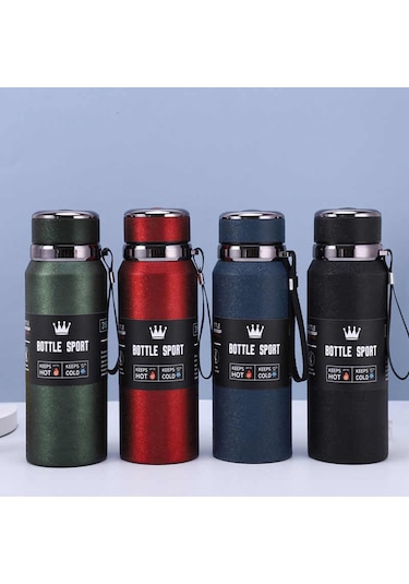 Kapris Modern Paslanmaz Çelik Termos Siyah 1 Litre Kap-293 Siyah - Pembe