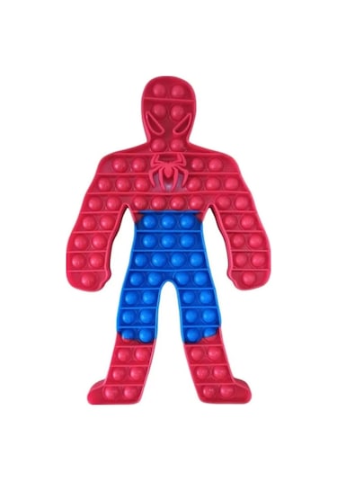 30 Cm Spiderman Şeklinde Pop It Örümcek Adam Pop İt