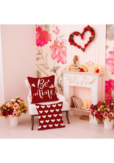 Yastıklar, Modern Dekorasyon Oturma Odası Yastık Kılıfları, Romantik Yastık Kılıfları, Kanepe İçin Süper Yumuşak Yastıklar 4pc Diğer