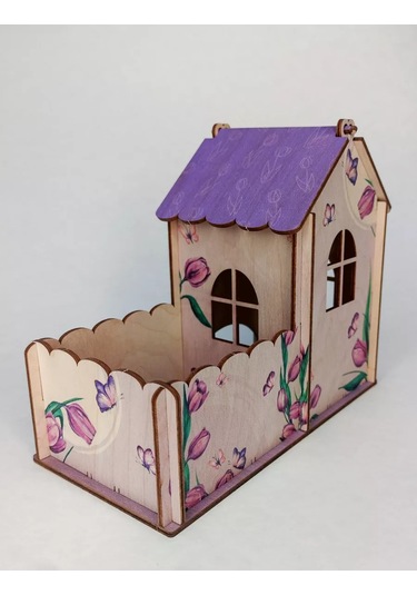 Woodiks Çay Evi Renkli Baskı, 8 Mart Günü Çevresi Basılmış 210435689 Bej