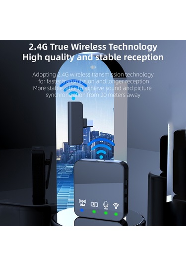 Singree "kablosuz Gürültü Önleyici Klips Mikrofon - Canlı Yayın Ve Video Çekimleri İçin"