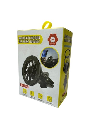 Blue Spectrum H-ct125 Ekstra Güçlü Manyetik Araç İçi Telefon Tutucu Siyah