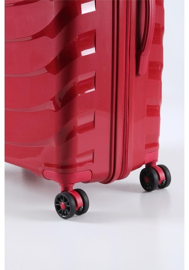 Ççs 5263 Polipropilen Battal Boy Valiz Bordo