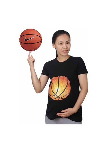 Mummy's Baby Hamile Tişört Basket Siyah 7846