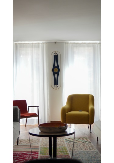 Parıltı Bablo Premium Duvar Saatleri Gold - Lacivert