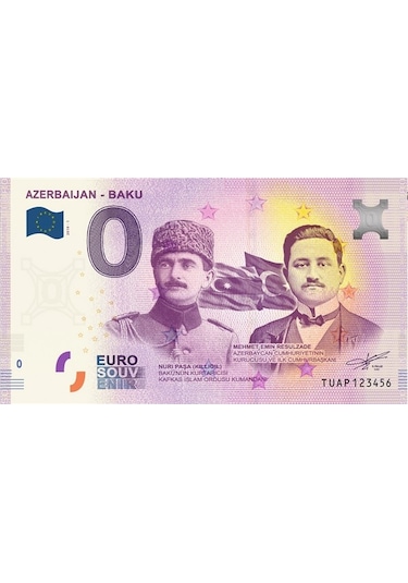 0 Euro Hatıra Parası - Azerbaycan - 2019 Föy ve Zarflı