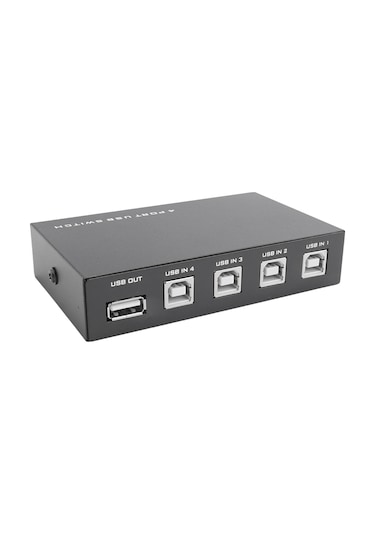 Sointeresting En Yeni Mini 4 Port Usb Yazıcı Tarayıcı Paylaşım Paylaşım Anahtarı Ayırıcı Kutu Hub