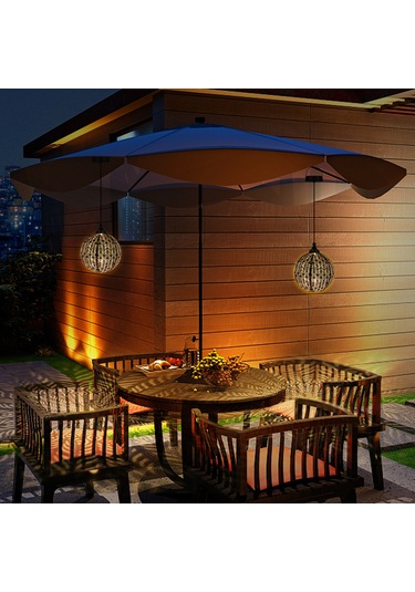 Ruicoo Güneş Enerjili Bahçe Lambası - Su Geçirmez, Otomatik Açma/kapama, 8-10 Saat Çalışma Süresi Sıcak Beyaz