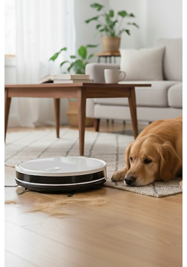 Homend Alex 1288H Moplu Ve Akıllı Robot Süpürge Gyroscope Beyaz