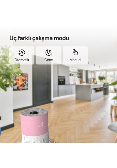 Xenon Smart Air Purifier Akıllı Hava Temizleme Cihazı Pembe X7420_M1