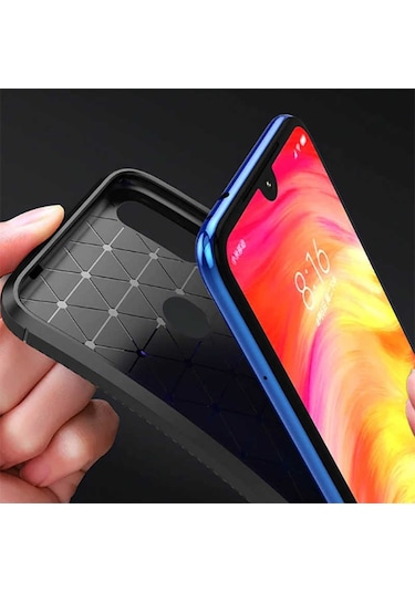 Xiaomi Redmi Note 7 Kilif Karbon Silikon Case 389460930