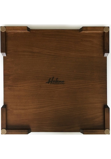 Helena Wood Art El Yapımı Ahşap Satranç Tablası