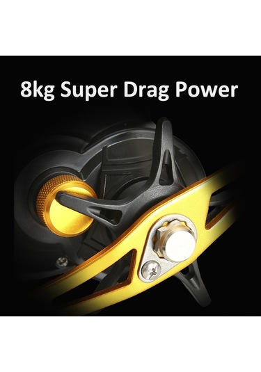 Dianziye Sağ Elle Sürüşlü Siyah-kırmızı Balık Makinesi - 17+1 Balata, 7.2:1 Dişli Oranı, 8kg Sürtünme Gücü, Çift Fren Sistemi