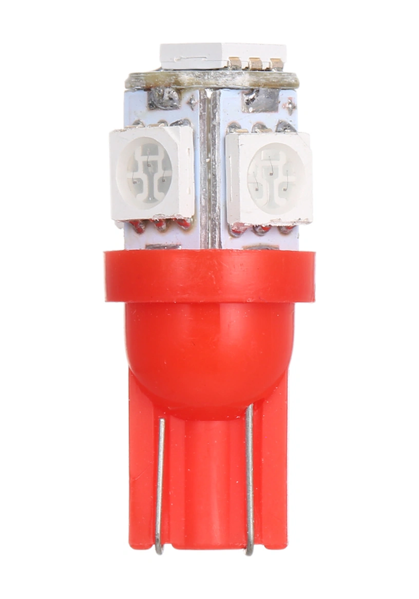 Youmex 10 Adet T10 Tabanca 5 Led Araç Lambası Dc12v 1w Kırmızı Işık Yüksek Parlaklıkli Dayanıklı