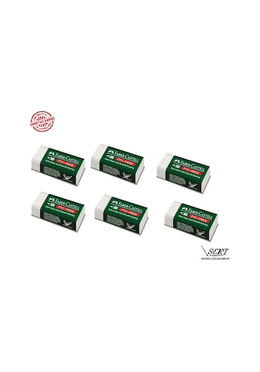 Faber Castell 188524 Beyaz Silgi 6 Adet