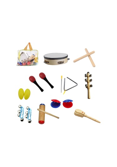 Suntek 10 Adet Montessori Perküsyon Müzik Aletleri El Göz