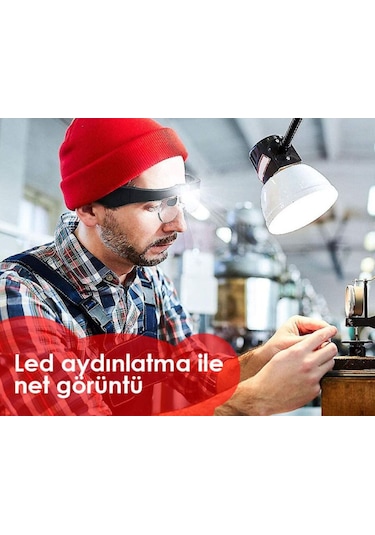 Texta 11537dc Şarj Edilebilir Ledli Gözlük Büyüteç