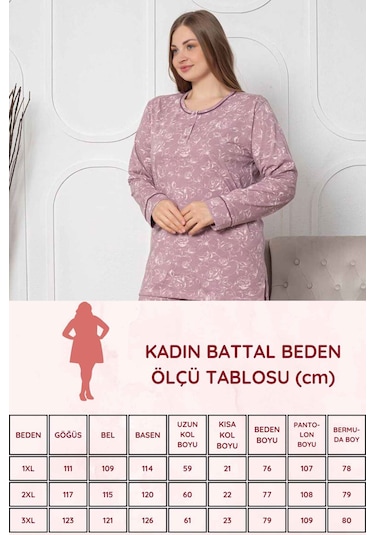 Alimer Kadın Gülkurusu Bisiklet Yaka Büyük Beden Pijama Tkm 2786b Gülkurusu Alimer Kadın Gülkurusu Bisiklet Yaka Büyük Beden Pijama Tkm 2786b Gülkurusu