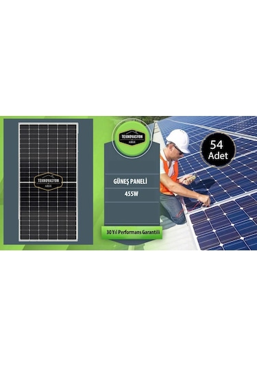 On Grid Öztüketim 24 Kw Kva Trifaze Solar Güneş Paneli Paket Sistemi