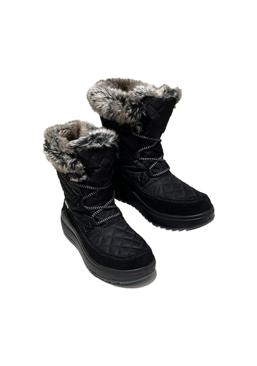 Bot Kadın Diğer 6305r 41j Jacalu Textile Upper And Leather-pu Sole Black Siyah