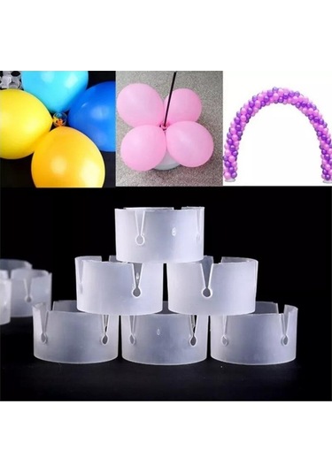 Balon Halkası 50'li Kika Parti Malzemeleri Çok Renkli