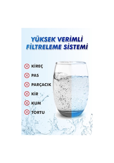 Kapalı Kasa Su Arıtma Cihazları Uyumlu Standart Membranlı 5'li Filtre Seti