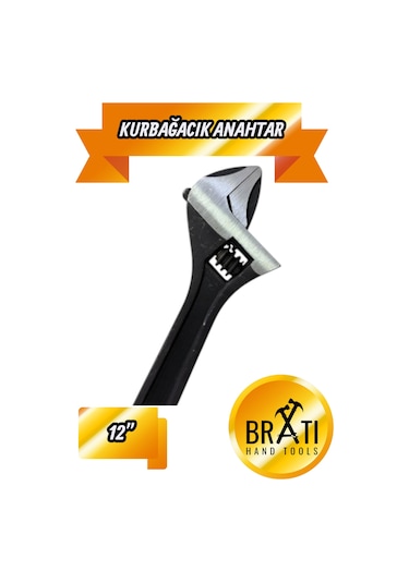12'' Kurbağacık İngiliz Anahtarı Ayarlı Anahtar 12 İnç