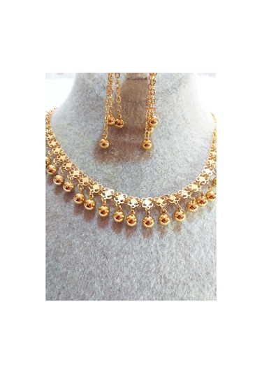 Toplu Sallantılı Set Altın  Kaplama Altın