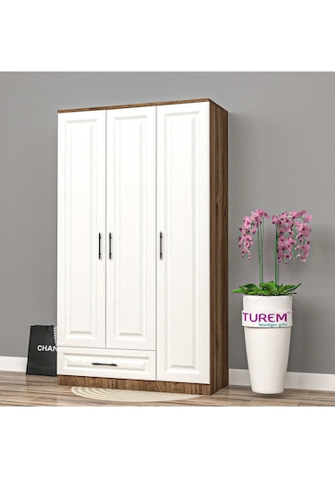 Rain 3 Kapılı Membran Gardrop Mdf Sis Gri