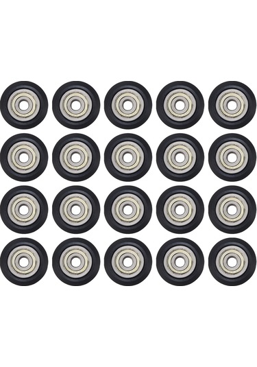Geekyou 20 Adet Pom Delrin Kayar Çark, 24mm Dış Çap, 625zz Rulmanlı, 3d Yazıcı Parçası, Dayanıklı