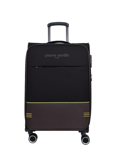 Pierre Cardin Ultra Light Hafif Lüx Kumaş Büyük Boy Valiz Siyah Pc8200