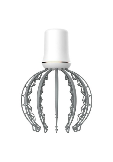 Yunboo Gri Renkli Elektrikli Kafa Masaj Aleti, Usb Şarjlı, 3 Masaj Modu, Taşınabilir Ve Rahatlatıcı Çok Renkli