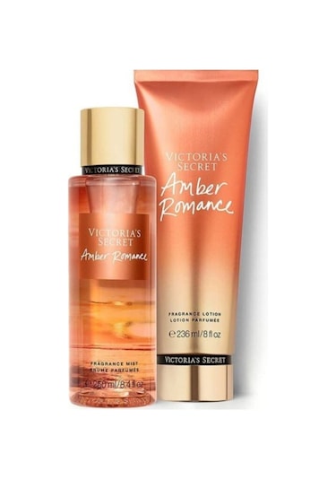 Victoria's Secret Amber Romance Vücut Losyonu 236 ML + Amber Romance Vücut Spreyi 250 ML