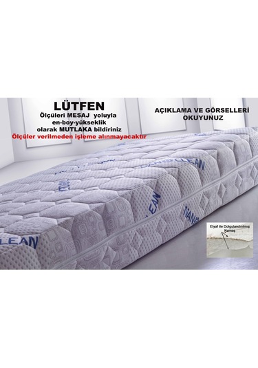 Artex 80X200 Nano Fermuarlı Yatak Kılıfı Yatak Koruyucusu Yatak Örtüsü