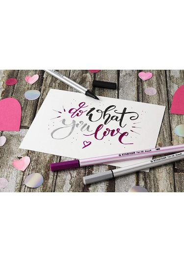 Stabilo Pen 68 Brush Arty Fırça Uçlu Keçeli Kalem Seti 12'li