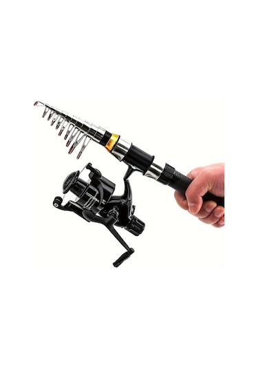 Valkyrie 1. Kalite Tam Takım Balık Olta Seti 2.3m Çantalı Aksesuarlı 10 Boğum Teleskopik Kamış Cb240 Motor