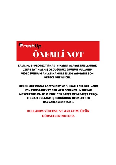 Freshup Çilek Özlü Kalıcı Oje ve Protez Tırnak Çıkarıcı 10 ML