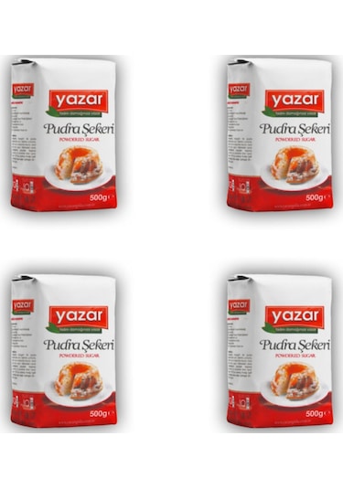Yazar Pudra Şekeri 4 x 500 G