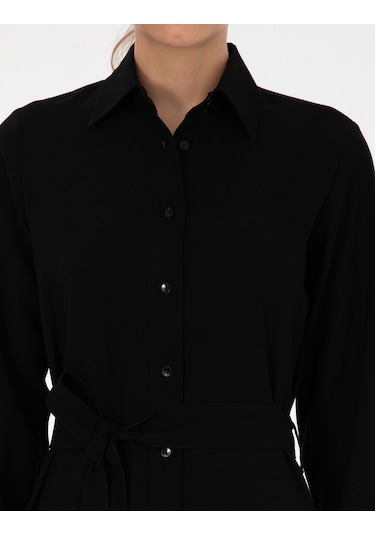 Pierre Cardin Kadın Siyah Elbise Dokuma 50318230-vr046 Siyah