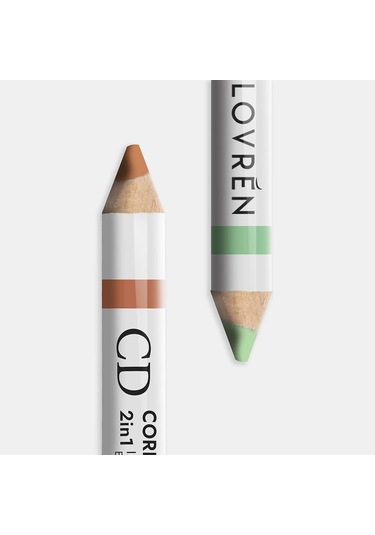 Lovren Cd 2in1 Yeşil Ve Kırmızı Kapatıcı Kalem 12