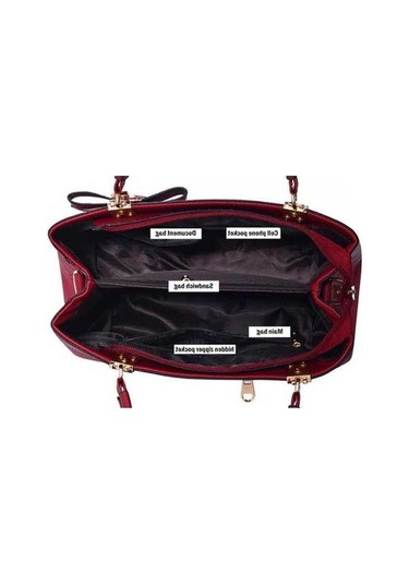 Wondernest Kadın Lüks Bez Erik Çiçeği Yay Tatlı Messenger Çanta Koyu Mavi Koyu Mavi