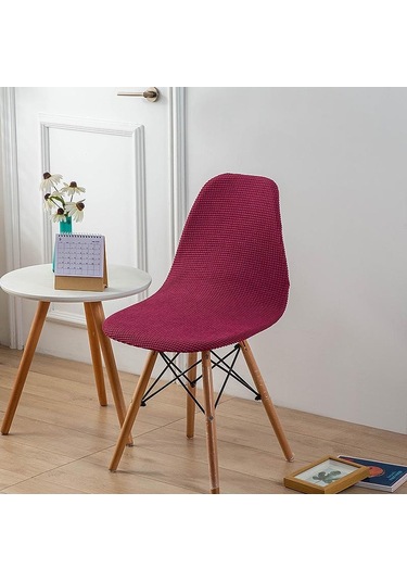 Şarap Koltuk Örtüsü Kabuk Şekli Sandalye Ziyafet Ev Otel Koltuk Kılıfı Için Polar Polar Kumaş Kolsuz Sandalye Slipcover Kapakları
