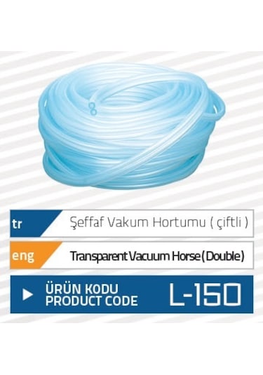 Gnc Şeffaf Vakum Hortumu (Çiftli)(Metre)